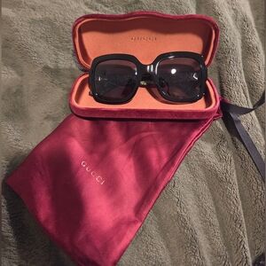 Gucci Black Square Sunglasses